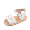 Baby Girl Summer Sandals – Embroidery Flower Design, for 0-1 Years Old