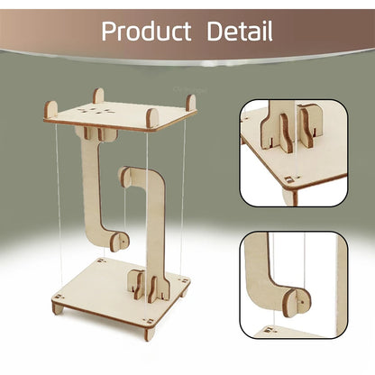 STEM Anti-Gravity Tensegrity Structure Toy - DIY Floating Table Model, Science and Technology Teaching Aid for Kids, Gift Idea