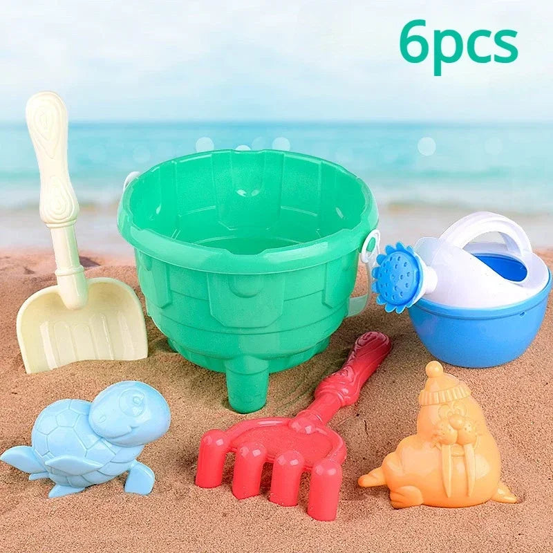 Children’s Beach Toy Set With Large Shovel & Bucket — Sand Digging Tools, Random Color