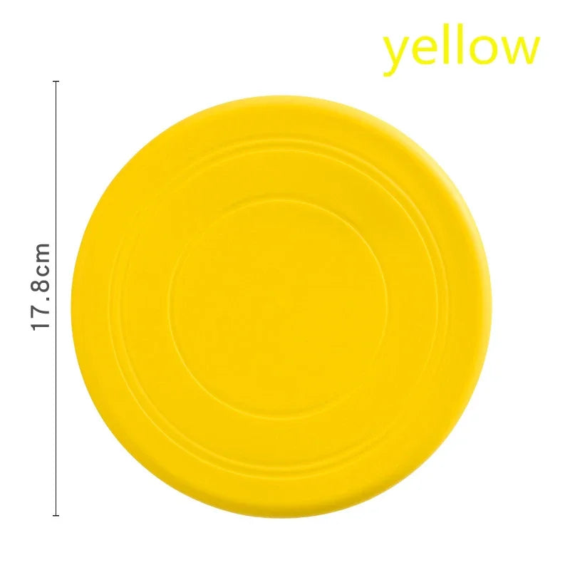 Silicone Flying Frisbee Dog Toy - Interactive Chew & Training Toy for Puppies & Dogs, 7 in (17.8 cm) - 1-Pack