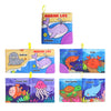 Baby Soft Cloth Books - Intelligence Development Learning Book with Teether, Rustle Sound Cognition Educational Toys for Baby