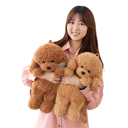 Cute Teddy Dog Plush Backpack – Stuffed Poodle Shoulder Bag and Schoolbag for Girls and Boys