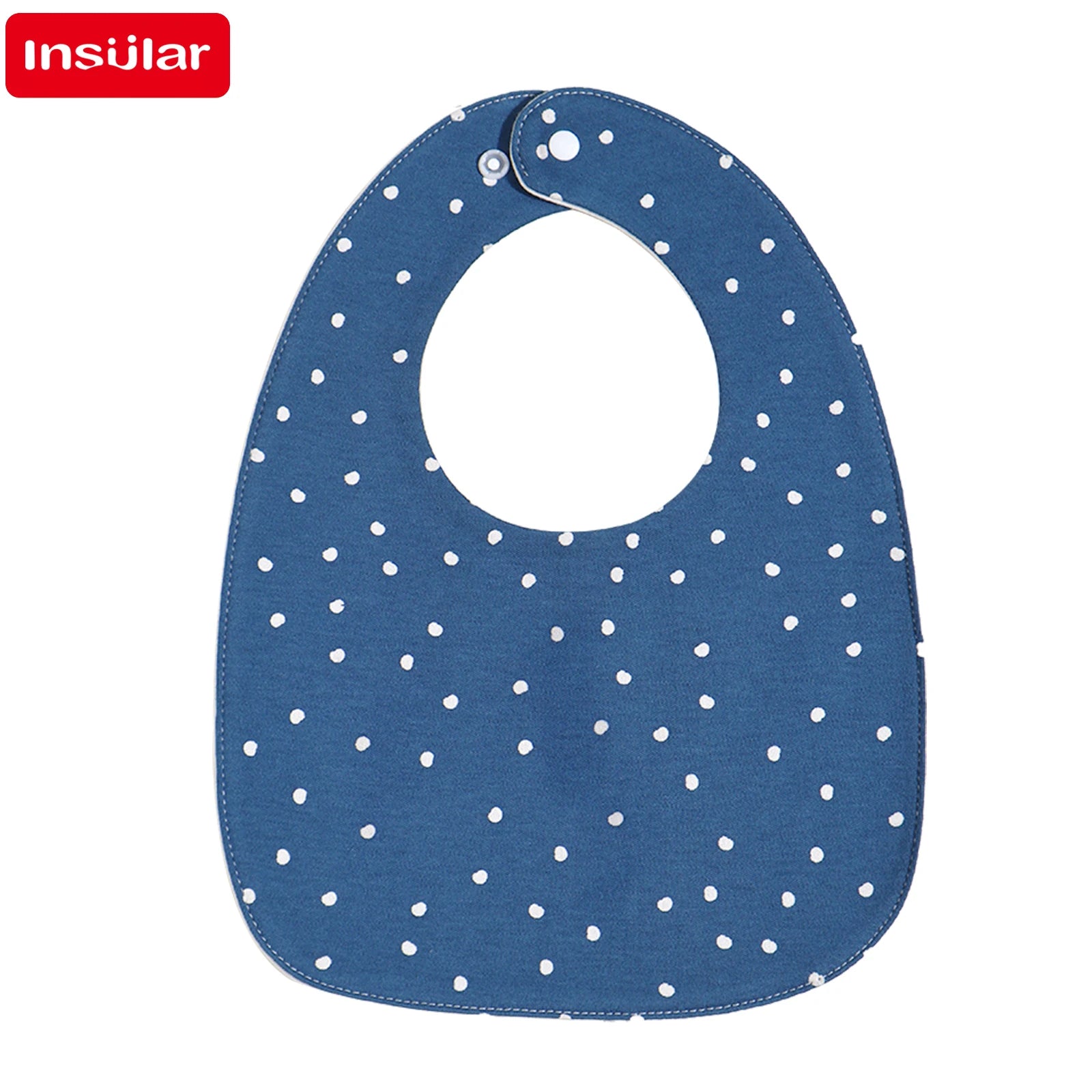 INSULAR 3-Layer Baby Bibs & Burp Cloth Set – Soft Cotton Adjustable U-Shape Feeding Bib for Newborns & Infants, Saliva Towel & Rice Bag - Kidzy Market