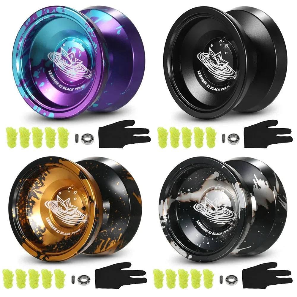 New Professional Yo-Yo Ball - Stainless Steel Bearings - Colored Aluminum Yo-Yo - Suitable for Children, Beginners & Advanced Class