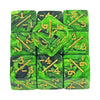 10-Pack 16mm (0.63 in) Acrylic D6 Dice Counters - Board Game & Classroom Tokens