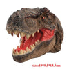 Soft Vinyl Dinosaur Hand Puppet, Rubber Animal Head Toy Glove Gift for Halloween