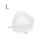 2-Piece Triangular Plastic Onigiri Mold Set - Transparent Sushi Rice Ball Maker