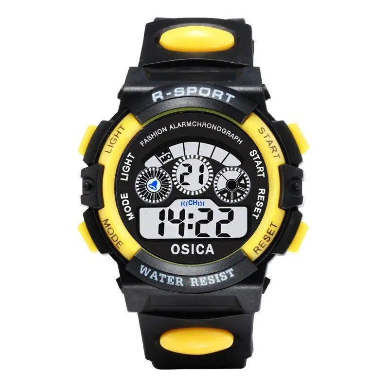 Children’s Sport Watch Silicone Strap Waterproof LED Digital Watch for Kids Students Girls and Boys Wristwatch