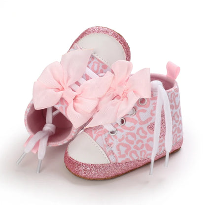 Spring and Autumn Women's Baby Casual Sports Shoes Soft Sole Anti-Slip Indoor and Outdoor First Step Walking Shoes