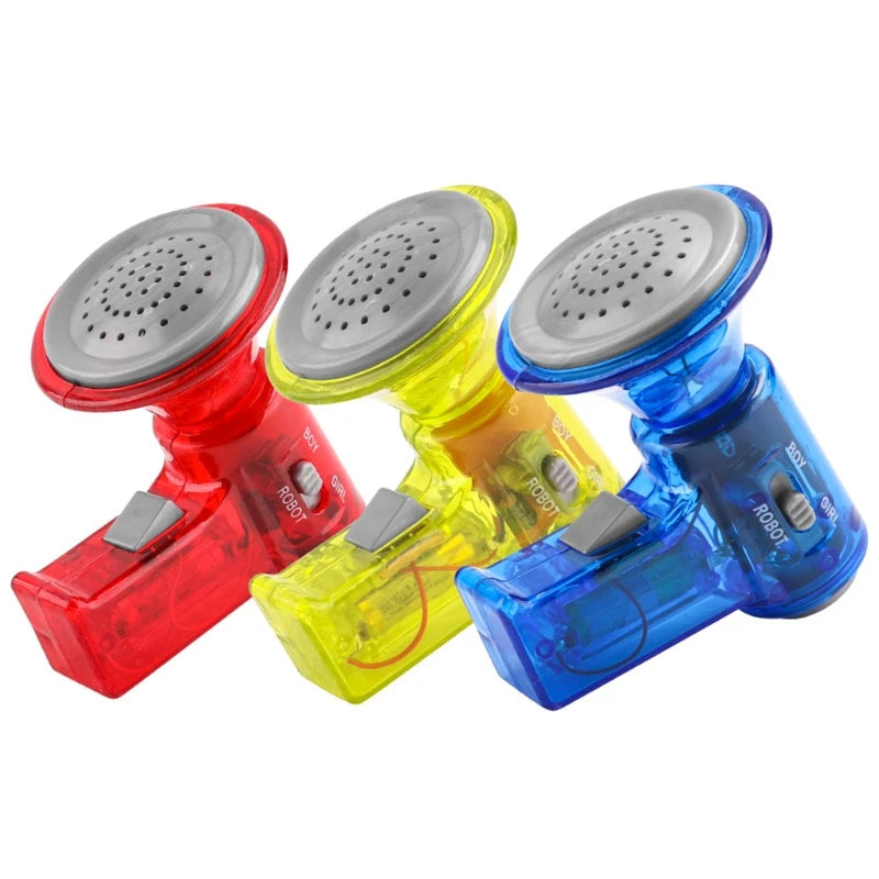 Environmentally Friendly Plastic Megaphone Voice Changer with 3 Sound Effects Fun Toy Gift