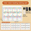 Visual Tracking and Attention Training Cards for Kids, Color and Number Recognition, Memory Improvement Gift