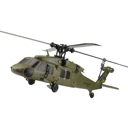 WLtoys K170 UH-60L RC Helicopter – 2.4G 4CH 6-Axis Gyro Brushless Motor Military Green RTF