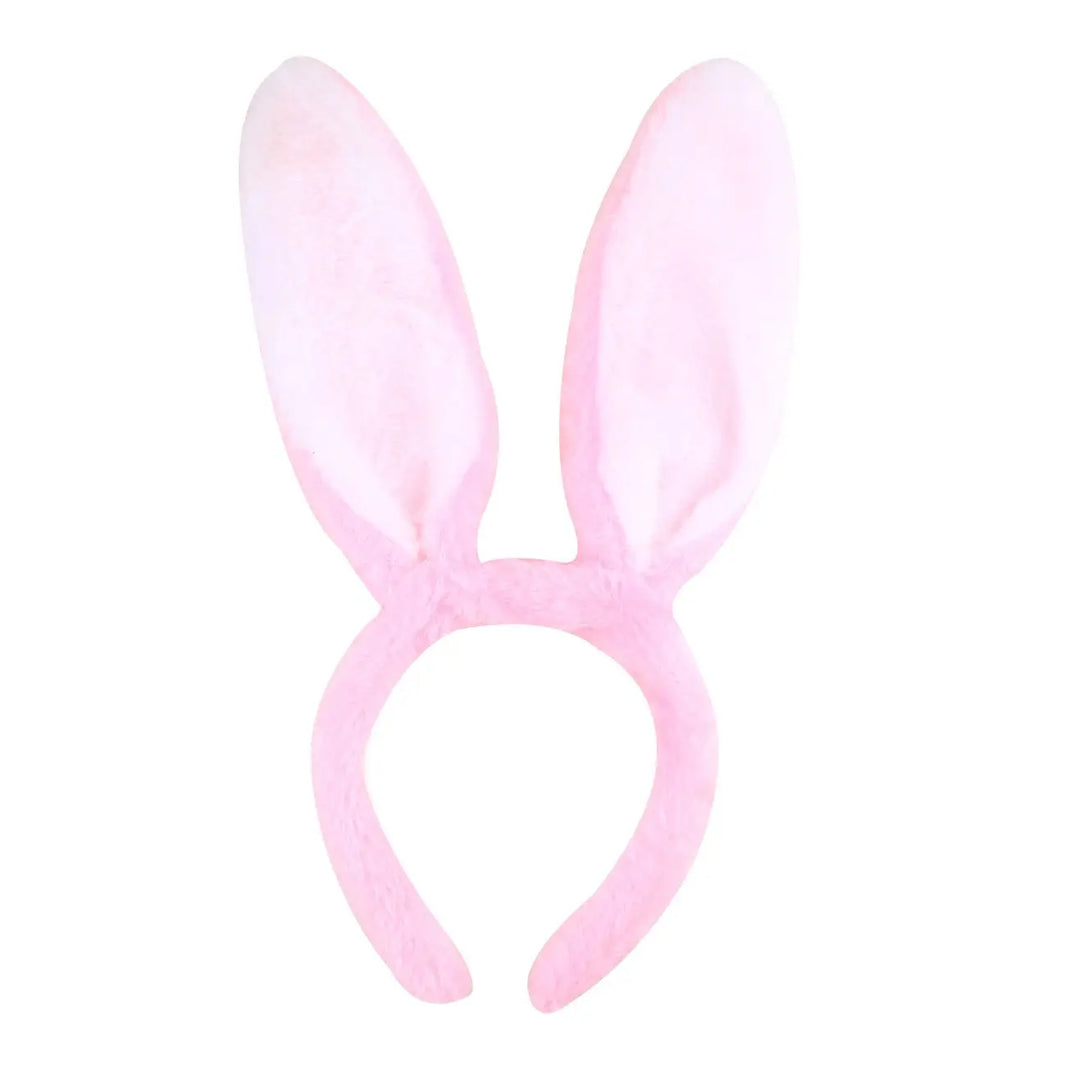 Plush Animal Ears Headband – Cartoon Dog Zebra Tiger Hairband, One Size for Kids & Adults, Cosplay Party Accessory
