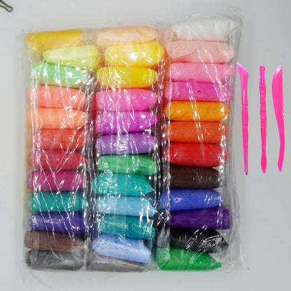 36-Color Modeling Clay Set - Super Light Air-Dry Polymer Clay, Educational Toy for Kids, Birthday Gift for Girls