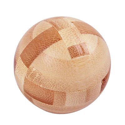 Wooden Kong Ming Lu Ban Lock – Montessori 3D IQ Puzzle for Kids and Adults