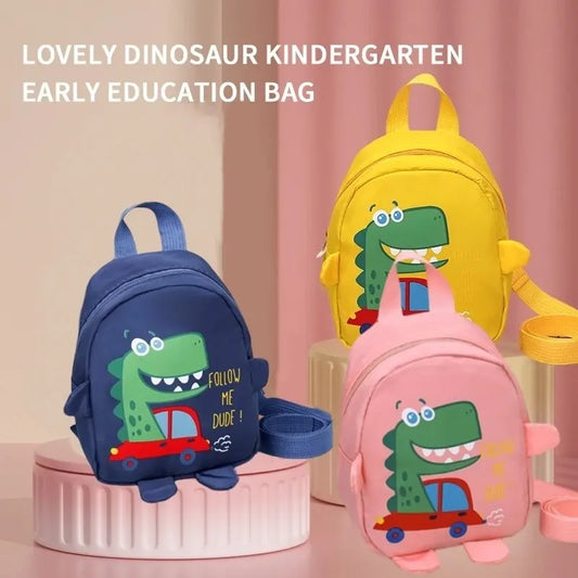 Anti-Lost Baby Mini Backpack – Cartoon Dinosaur Kindergarten Snack Bag - Kidzy Market
