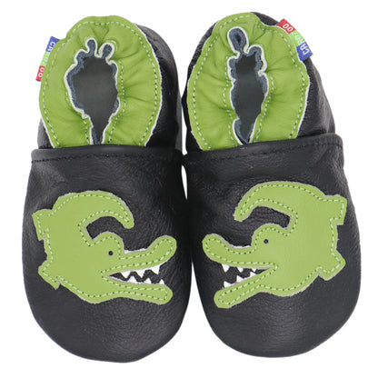 Carozoo Baby Shoes – Leather Children Slippers, Prewalker First Walking Shoes for Newborn Boys & Girls