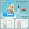 Magical Montessori Tracing Workbook – Reusable Pen Control and Tracing Book for Kids, Calligraphy and Drawing Educational Toy