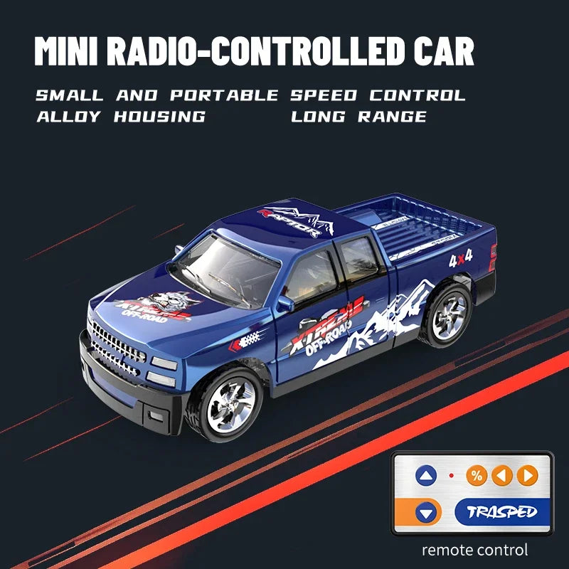 Mini 1/64 Alloy RC Car with 60-Minute Run Time