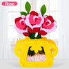 DIY Montessori Flower Pot Craft Kit for Kids Ages 14+ - Non-Weaving Educational Handicraft