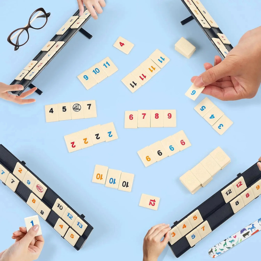 Standard Israeli Mahjong - Digital Mahjong Cards, Classic Rummy Table Game, Leisure & Multiplayer Board Game, Travel Version