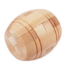 Wooden Kongming Lock Puzzle Lu Ban 3D Brain Teaser Montessori Puzzle for Kids & Adults