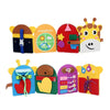 Montessori Giraffe Busy Board 3D Felt Quiet Book - Sensory Learning Toy for Fine Motor Skills & Early Education