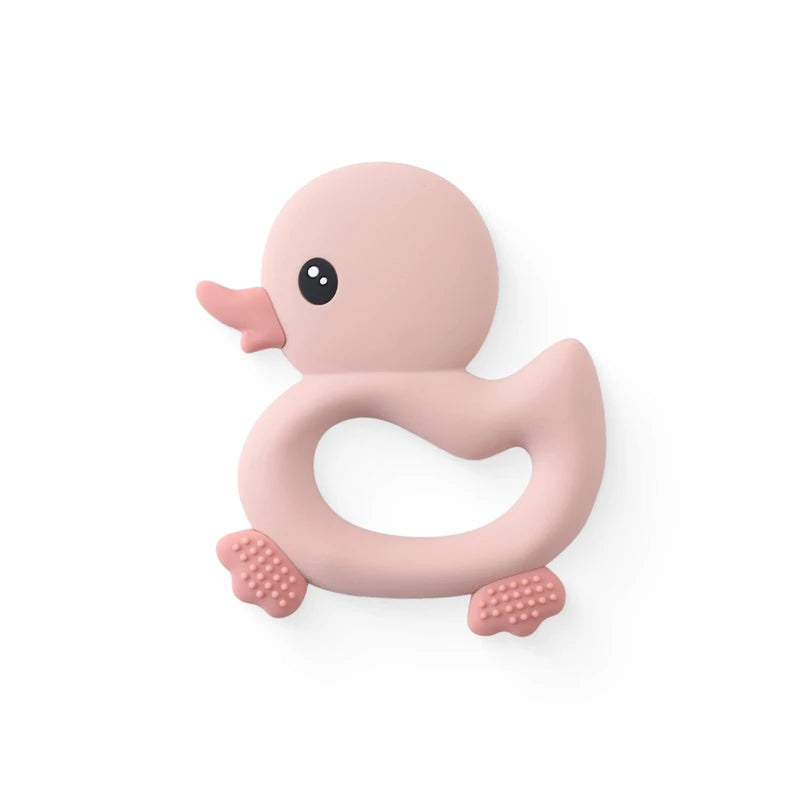 Baby Silicone Teether - Teething Toy for Infants 0-12 Months | Cartoon Rattle & Gum Relief Baby Accessories