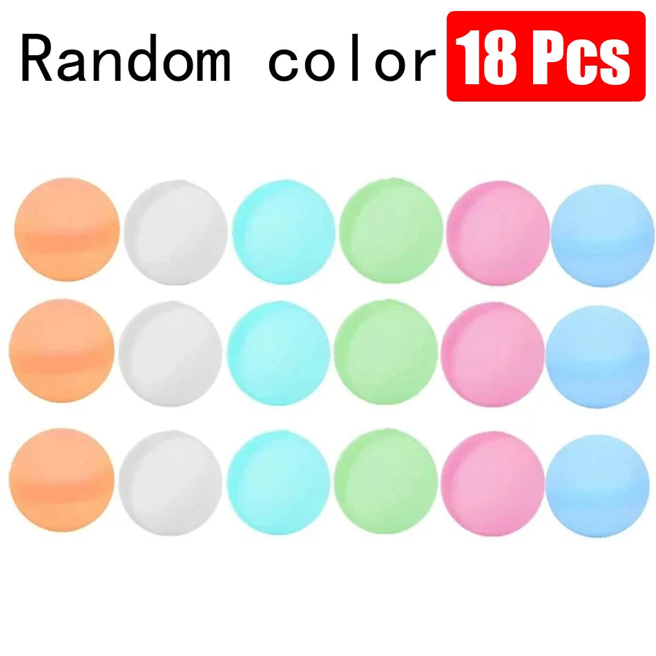 1 to 60-Piece Reusable Silicone Magnetic Water Balloons Set for Pool Games and Water Play