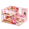 3D Wooden Mini Dollhouse Kit with Furniture – DIY Handmade Miniature House Puzzle for Ages 14+