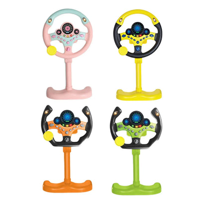 Simulated Kids Steering Wheel Toy with Light and Sound Gift