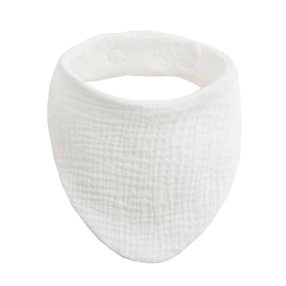 Organic Cotton Baby Bibs | Muslin Scarf Bandana Burp Cloth for Boys & Girls | Absorbent Triangle Gauze Feeding Bibs - Kidzy Market