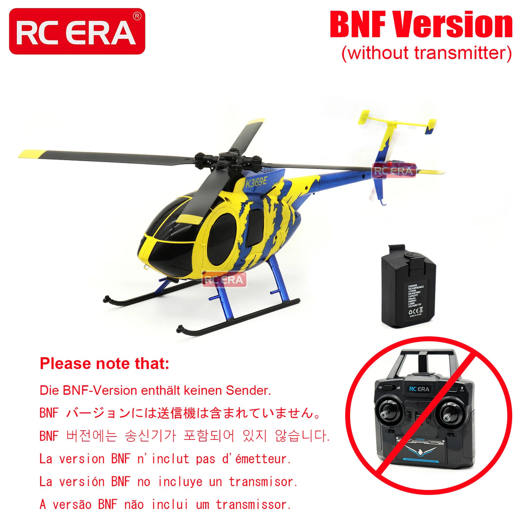 RC ERA C184 Mini MD500 Helicopter – 4CH Gyro Stabilized RC Aircraft with Optical Flow Sensor