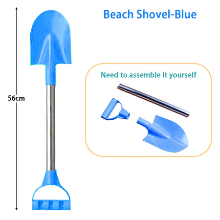 Children’s Beach Shovel — 22in Stainless Steel Pointed Shovel For Sand & Snow Outdoor Play