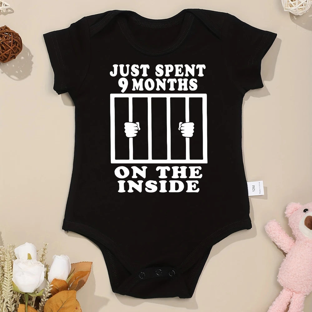 Funny & Creative Newborn Baby Clothes – Cotton Summer Pajamas for Boys & Girls, Loose Short Sleeve Onesie, 0-24 Months Streetwear