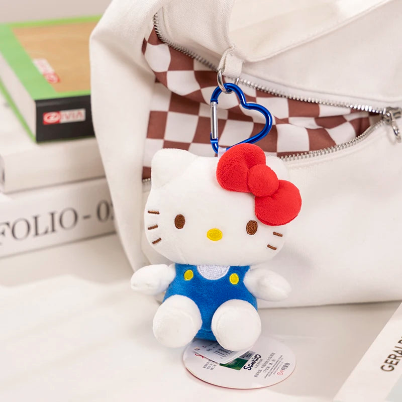 Sanrio Hello Kitty Kuromi Melody Pochacco Cinnamoroll Plush Toy Pendant Keychain Gift