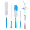 Bottle Brushes for Cleaning, Long Handle Bottle Scrub Brush Set of 4, Soft & Flexible Water Bottle Cleaning Brushes