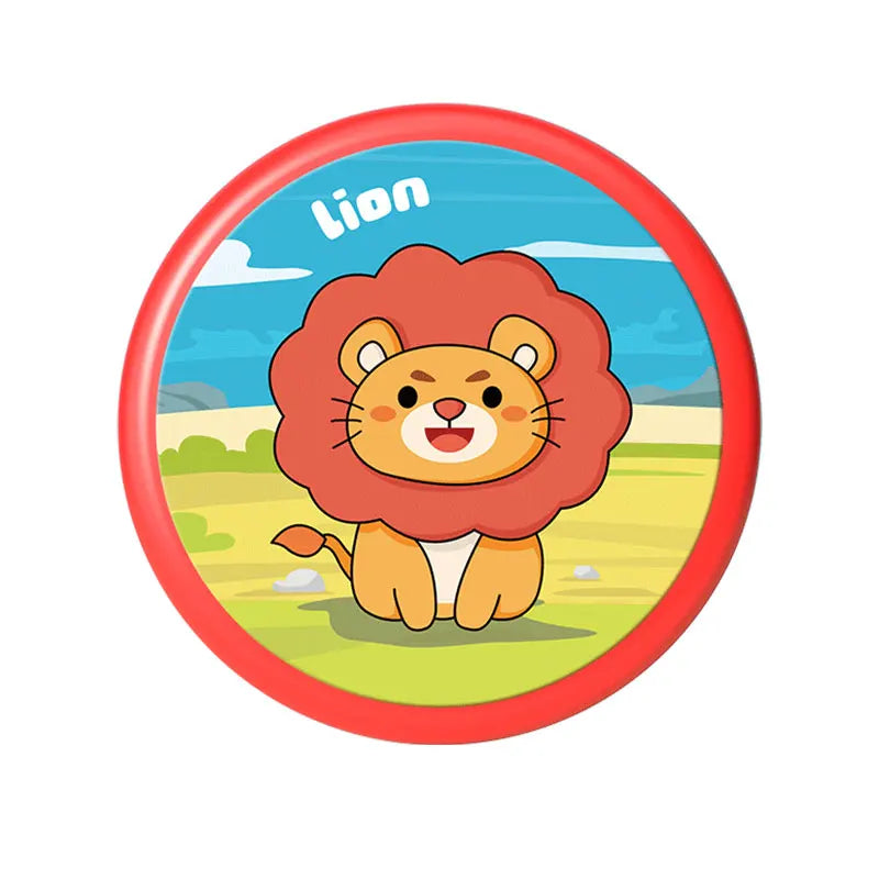 Kids Soft Flying Disc Toy — Cartoon Floppy Disk Design, 8-Inch (20 cm) Soft Plastic Frisbee for Ages 3-12, Parent-Child Interactive Play