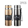 Trebalena 1000ml (34 fl oz) Stainless Steel Vacuum Thermos — Double-Wall Insulated Leakproof Travel Coffee & Tea Bottle