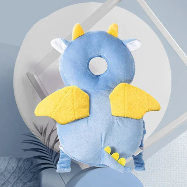 1-3 Year Baby Safety Head Protector – Plush Cartoon Cushion Backpack with Soft PP Cotton for Toddlers