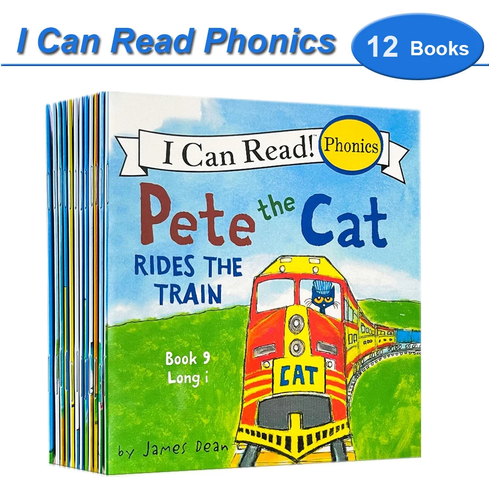 I Can Read Phonics – 12-Book Set, My Very First Picture Books for Kids and Babies Montessori Reading Story Collection