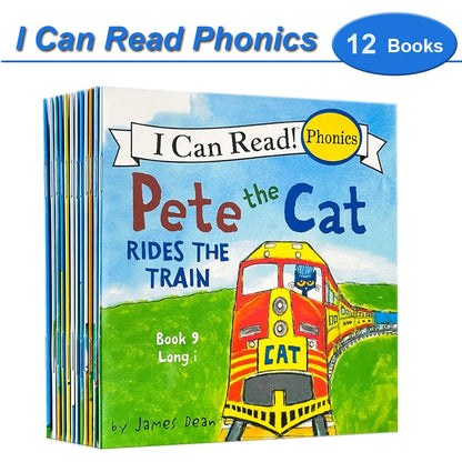 I Can Read Phonics – 12-Book Set, My Very First Picture Books for Kids and Babies Montessori Reading Story Collection