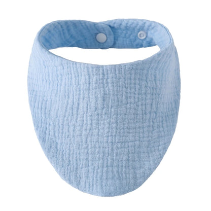 Organic Cotton Baby Bibs | Muslin Scarf Bandana Burp Cloth for Boys & Girls | Absorbent Triangle Gauze Feeding Bibs - Kidzy Market