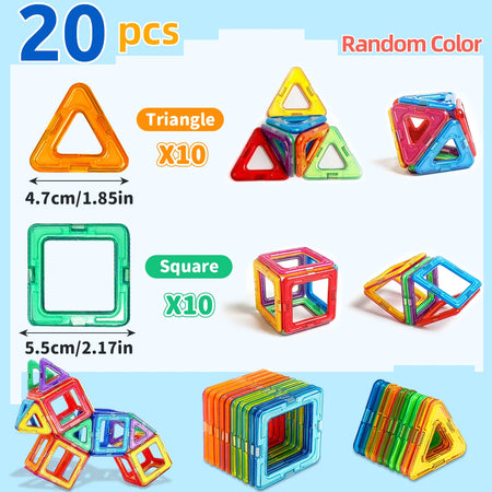 Magnetic Building Blocks Medium Size DIY STEM Construction Toy