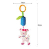 Newborn Soothing Bed Rattle with Teething Toy, Small Animal Bed Bell and Hand Puppet