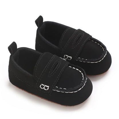 Solid Color Baby Casual Soft Soled Walking Shoes 0-1 Year Old Infants Toddlers Bean Shoes Forefoot Shoes