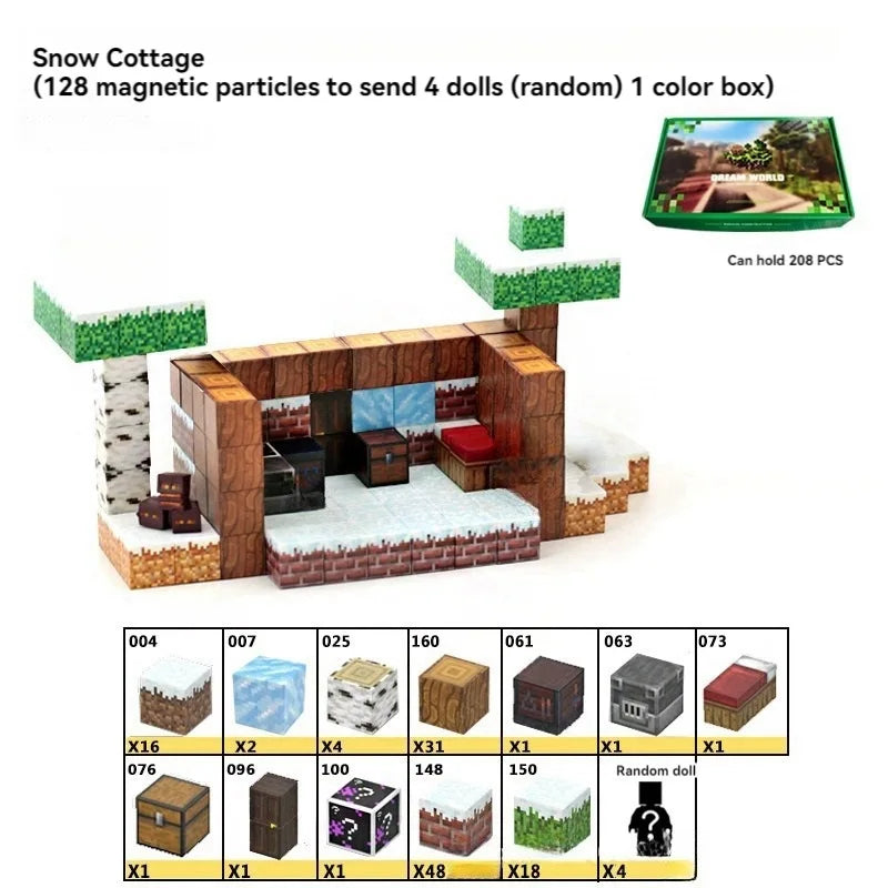 Creative Street View Magnetic Building Block Bricks – Famous World Architecture DIY Model for Kids
