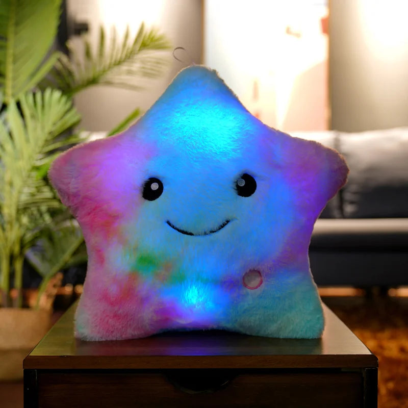 Luminous Star Plush Pillow 24x22cm (9.4x8.7 Inches) LED Light