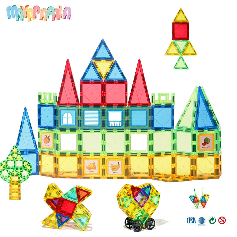 DIY Designer Magnetic Building Blocks Construction Set