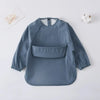 1-Piece Solid Color Baby Art Smock – Waterproof Long Sleeve Feeding Bib Apron for Kids, Soft & Comfortable - Kidzy Market